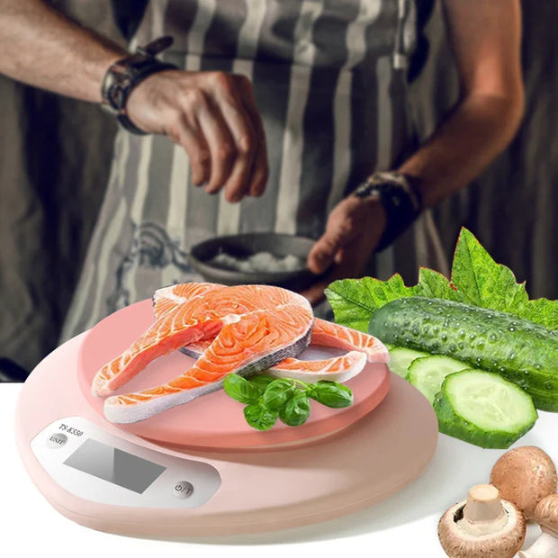 Herzförmige Digitale Küchenwaage Pink – Kawaii Design