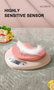 Herzförmige Digitale Küchenwaage Pink – Kawaii Design