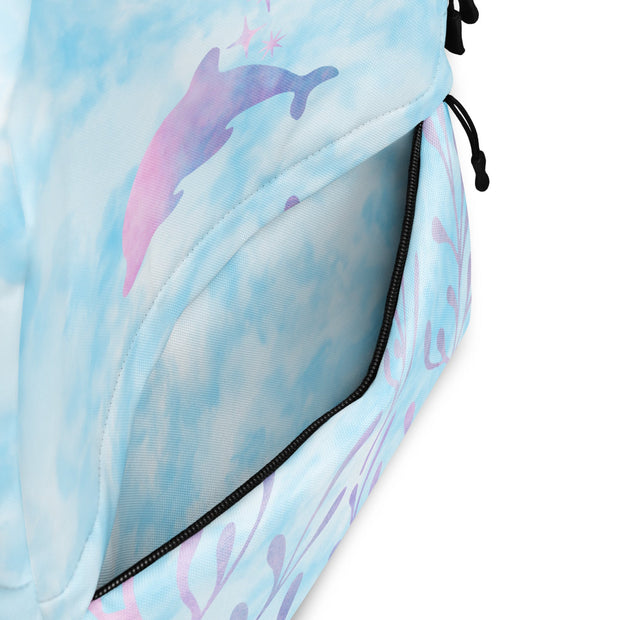 Delfin Ozean Rucksack Kinder/Teen – Personalisierbar (Name)