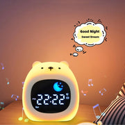 Welpenform Kinderwecker mit Nachtlicht – Süße Schlafuhr