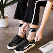 Kawaii Regenbogen Transparente Socken – Bunte Kniestrümpfe