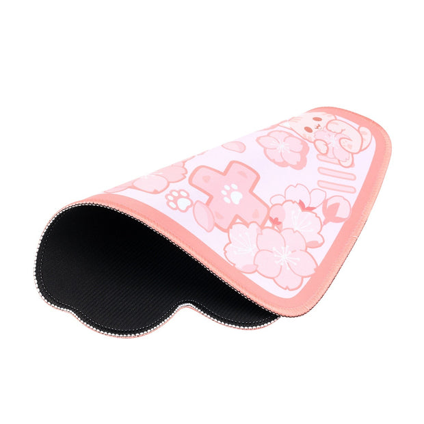 Kawaii Kirschblüte Katzen Schreibtischunterlage – Mauspad