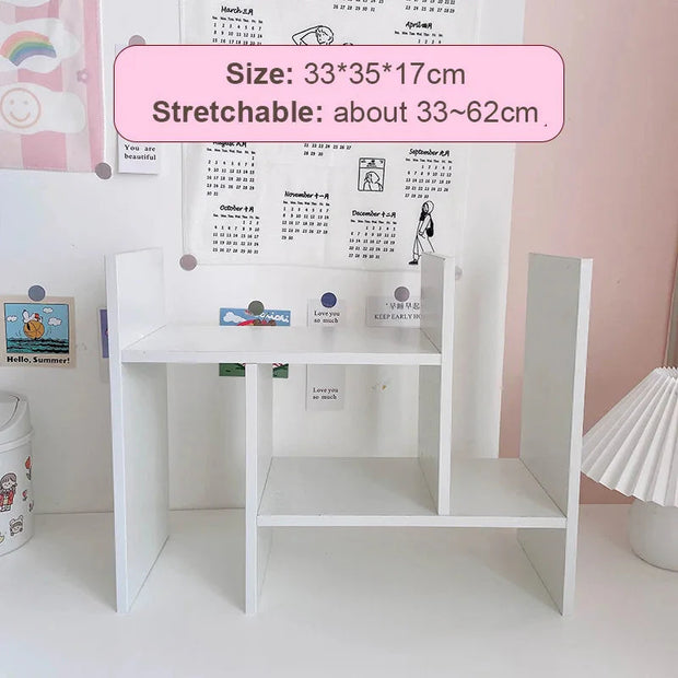 Kawaii MDF Holz Schreibtischorganisator Weiß – INS Regal