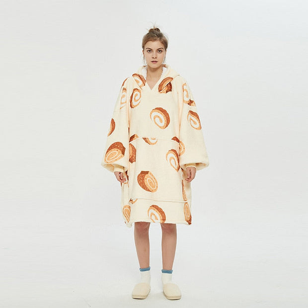 Kawaii Kuscheldecke Hoodie – Snuddie Umhang Decke