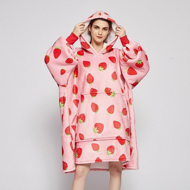 Kawaii Kuscheldecke Hoodie – Snuddie Umhang Decke