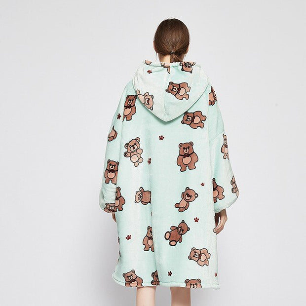 Kawaii Kuscheldecke Hoodie – Snuddie Umhang Decke