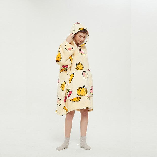 Kawaii Kuscheldecke Hoodie – Snuddie Umhang Decke