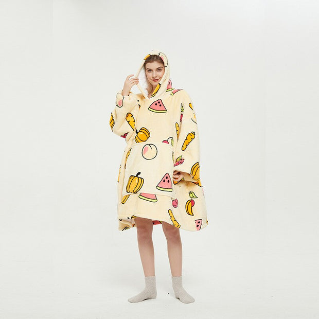 Kawaii Kuscheldecke Hoodie – Snuddie Umhang Decke