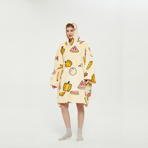 Kawaii Kuscheldecke Hoodie – Snuddie Umhang Decke