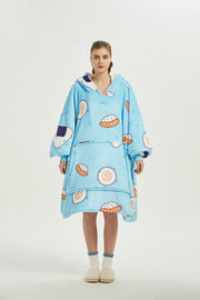 Kawaii Kuscheldecke Hoodie – Snuddie Umhang Decke