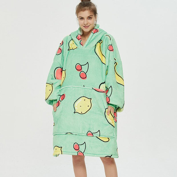 Kawaii Kuscheldecke Hoodie – Snuddie Umhang Decke