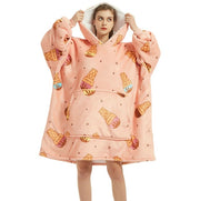 Kawaii Kuscheldecke Hoodie – Snuddie Umhang Decke