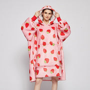 Kawaii Kuscheldecke Hoodie – Snuddie Umhang Decke