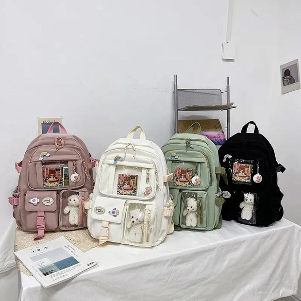 Kawaii Schulrucksack Mehrfach-Taschen ITA Reise Rucksack