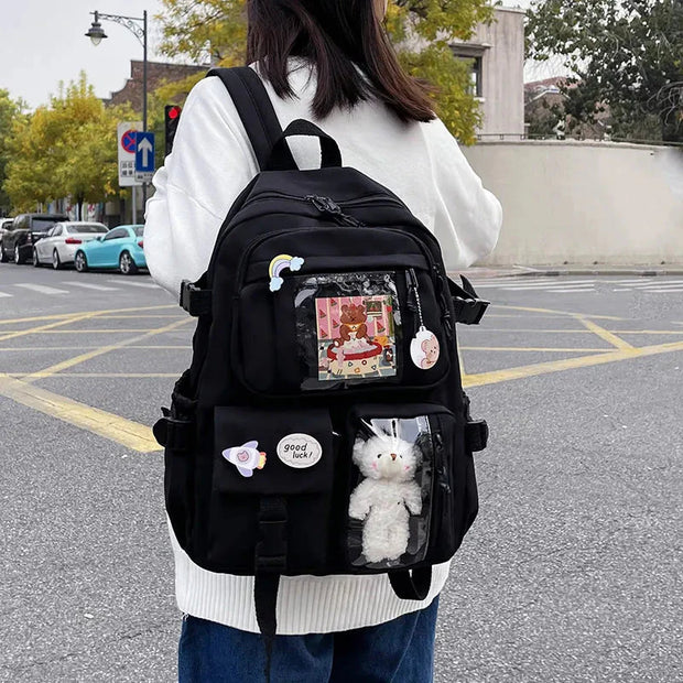 Kawaii Schulrucksack Mehrfach-Taschen ITA Reise Rucksack