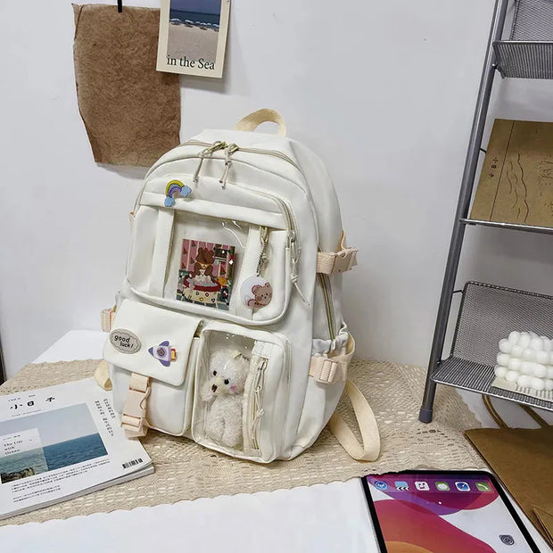 Kawaii Schulrucksack Mehrfach-Taschen ITA Reise Rucksack