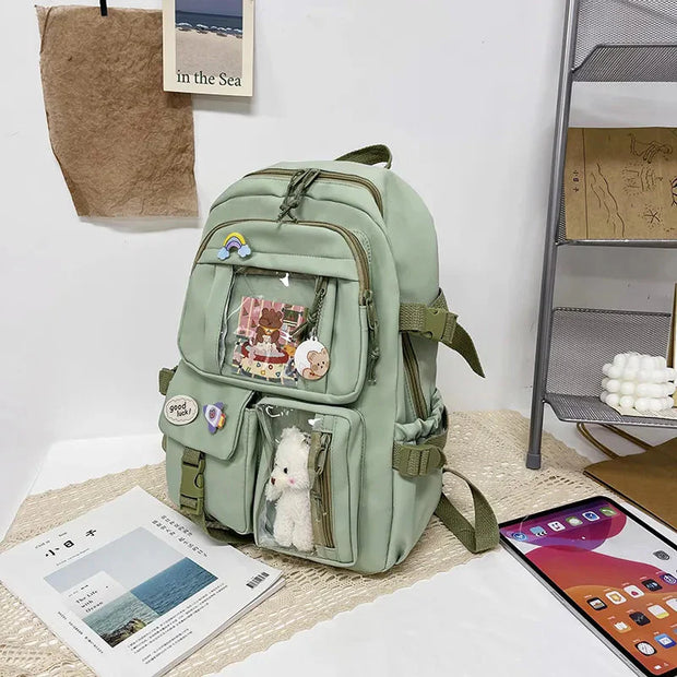 Kawaii Schulrucksack Mehrfach-Taschen ITA Reise Rucksack
