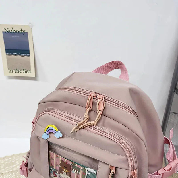Kawaii Schulrucksack Mehrfach-Taschen ITA Reise Rucksack