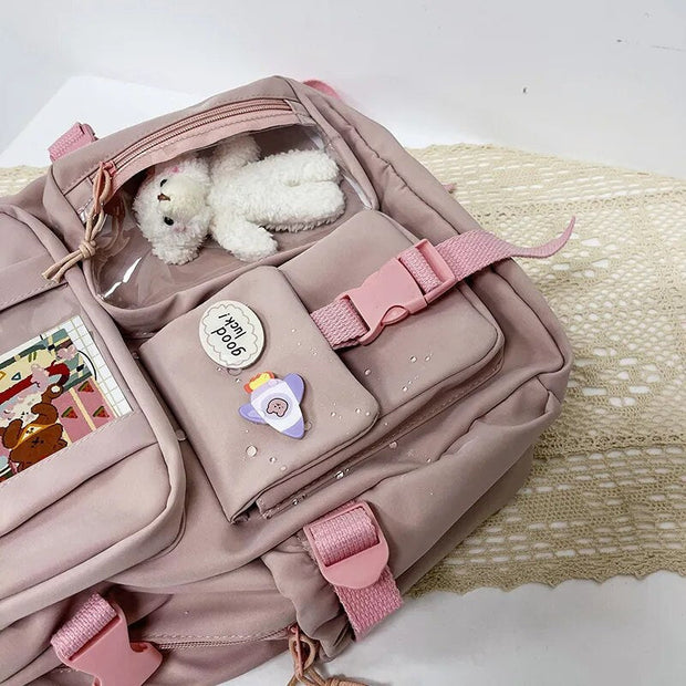 Kawaii Schulrucksack Mehrfach-Taschen ITA Reise Rucksack