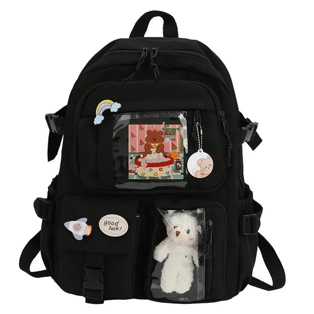 Kawaii Schulrucksack Mehrfach-Taschen ITA Reise Rucksack