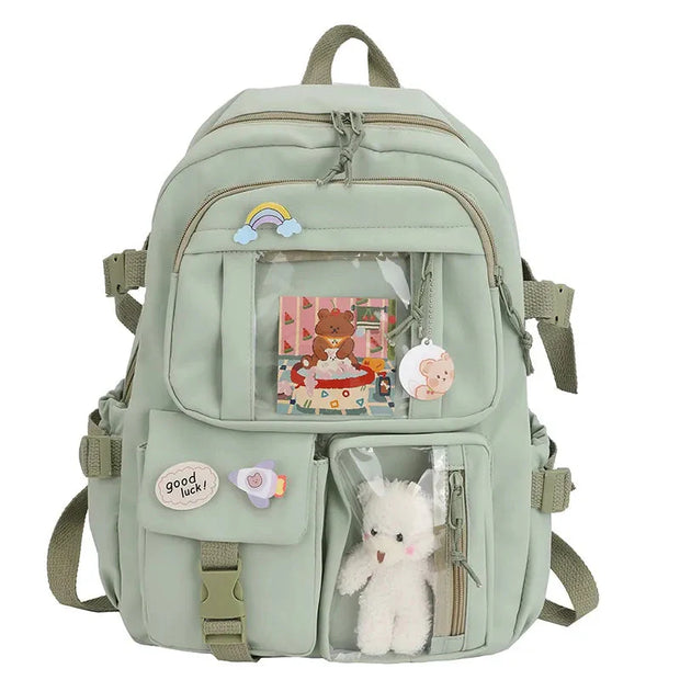 Kawaii Schulrucksack Mehrfach-Taschen ITA Reise Rucksack