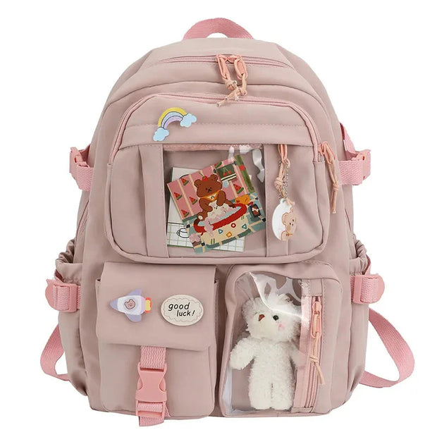 Kawaii Schulrucksack Mehrfach-Taschen ITA Reise Rucksack