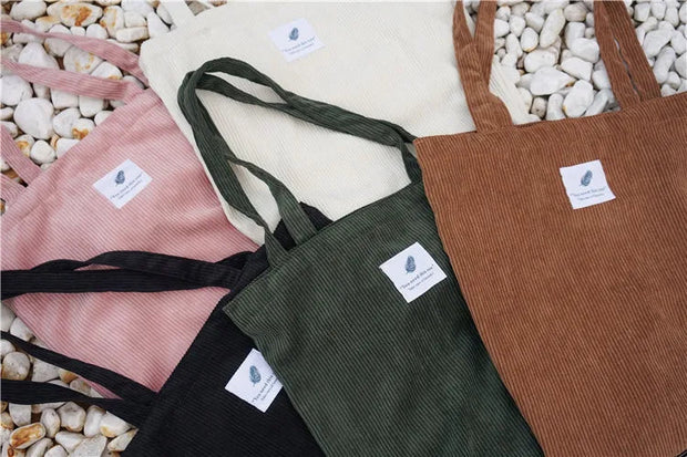 Kord Einkaufstasche aus Cord – Einfache Tragetasche