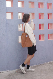 Kord Einkaufstasche aus Cord – Einfache Tragetasche