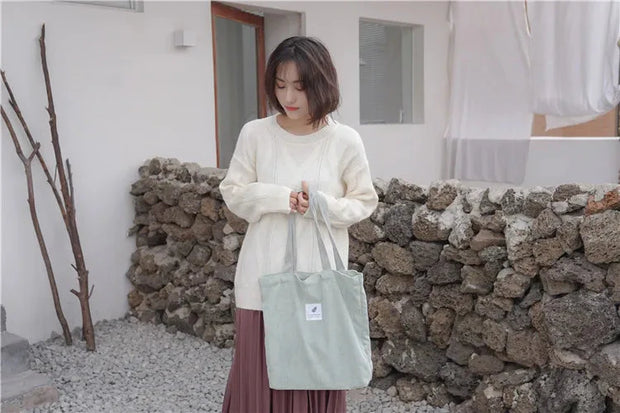 Kord Einkaufstasche aus Cord – Einfache Tragetasche