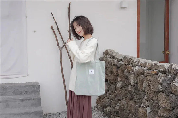 Kord Einkaufstasche aus Cord – Einfache Tragetasche