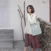 Kord Einkaufstasche aus Cord – Einfache Tragetasche