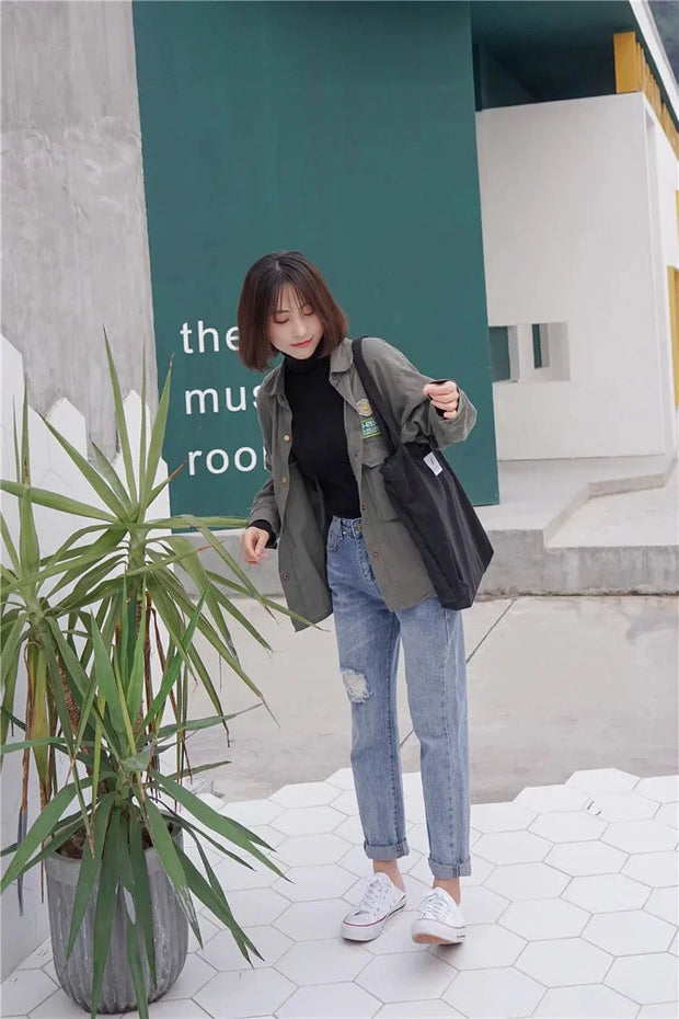 Kord Einkaufstasche aus Cord – Einfache Tragetasche