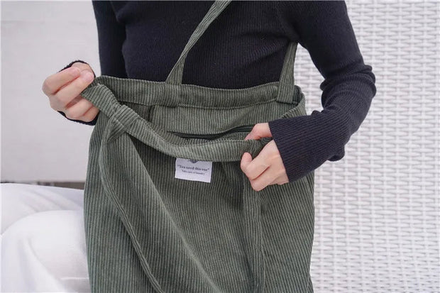 Kord Einkaufstasche aus Cord – Einfache Tragetasche