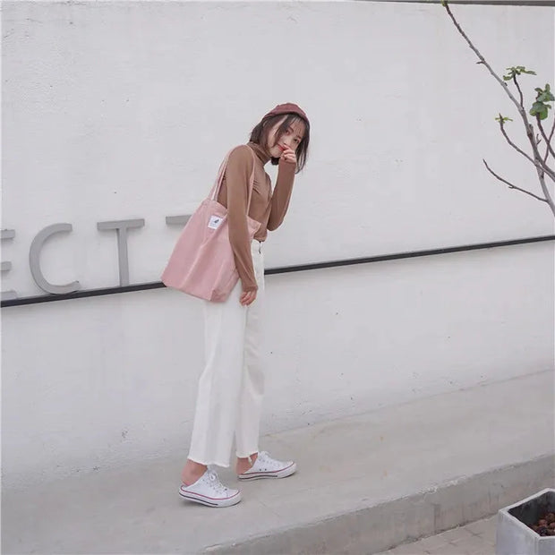 Kord Einkaufstasche aus Cord – Einfache Tragetasche