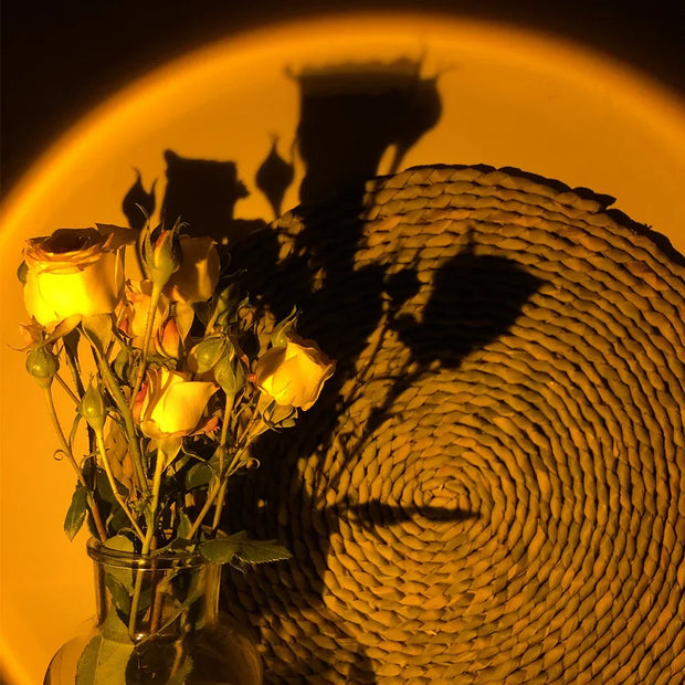 Bluetooth Sonnenuntergang Projektorlampe – 16-Farben LED Nachtlicht