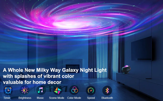 Bluetooth Sonnenuntergang Projektorlampe – 16-Farben LED Nachtlicht