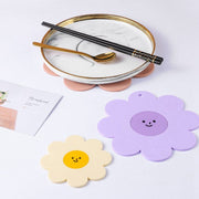 Sonnenblume PVC Untersetzer – Hitzebeständig Kawaii Design