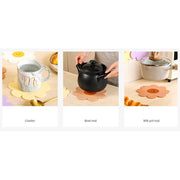 Sonnenblume PVC Untersetzer – Hitzebeständig Kawaii Design