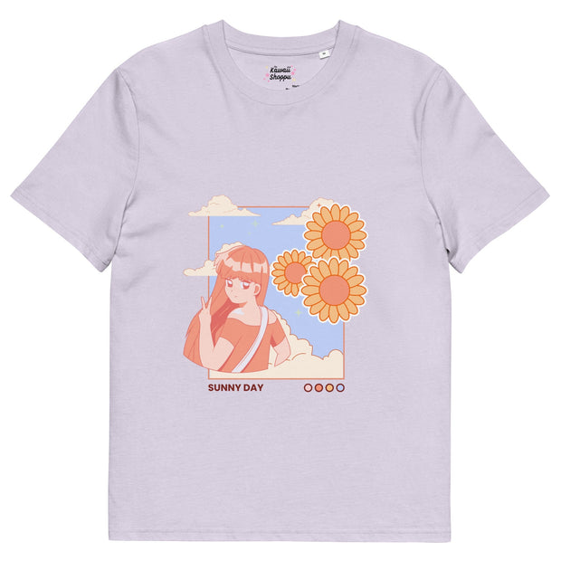 Kawaii T-Shirt Bio-Baumwolle – Sunny Day Design