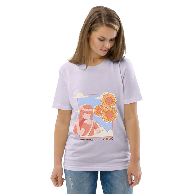 Kawaii T-Shirt Bio-Baumwolle – Sunny Day Design