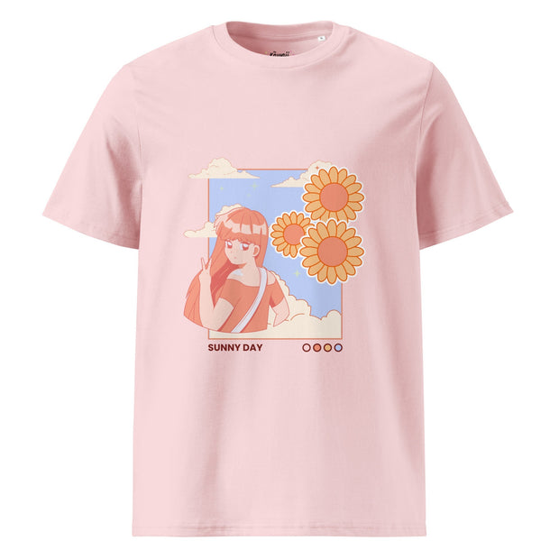 Kawaii T-Shirt Bio-Baumwolle – Sunny Day Design