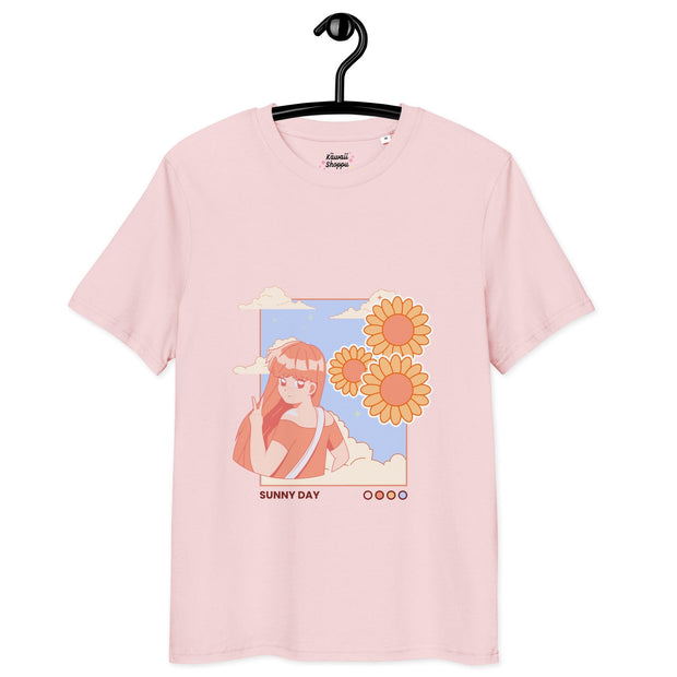Kawaii T-Shirt Bio-Baumwolle – Sunny Day Design
