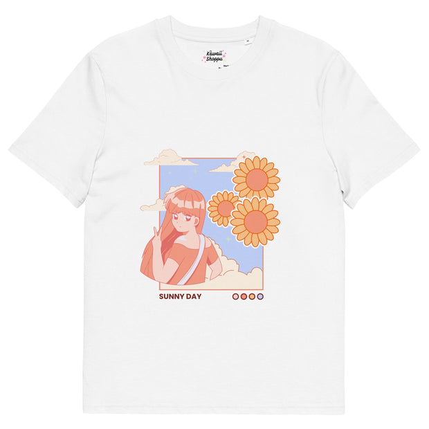 Kawaii T-Shirt Bio-Baumwolle – Sunny Day Design