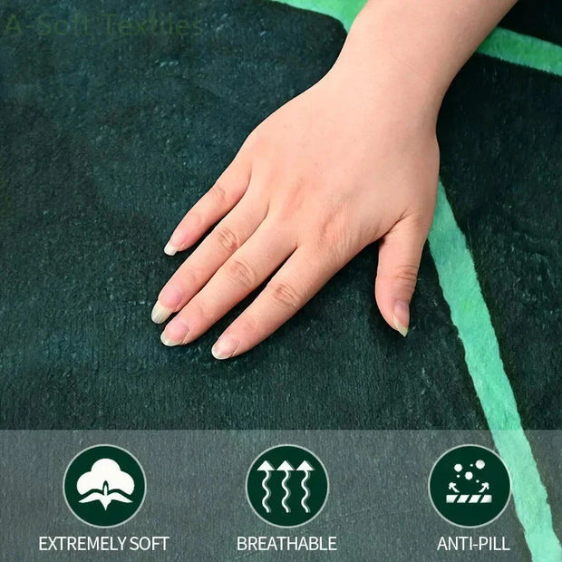 Kuschelige Riesenblattdecke für Bett/Sofa – Superweich