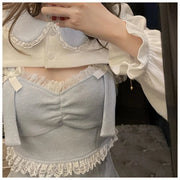 Kawaii Kleid mit Spitzen-Schleife – Süßes Design