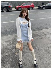 Kawaii Kleid mit Spitzen-Schleife – Süßes Design