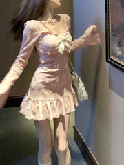 Kawaii Mini Kleid Rosa Y2K – Süßes Partykleid