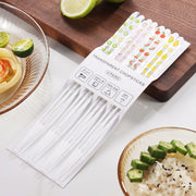 Kawaii Kristall Essstäbchen mit Fruchtmuster – Transparent