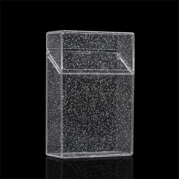 Transparente Glitzer Fotokarten Aufbewahrungsbox Halter