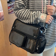 Kawaii Ita Umhängetasche – Transparente Schultertasche mit Displayfach